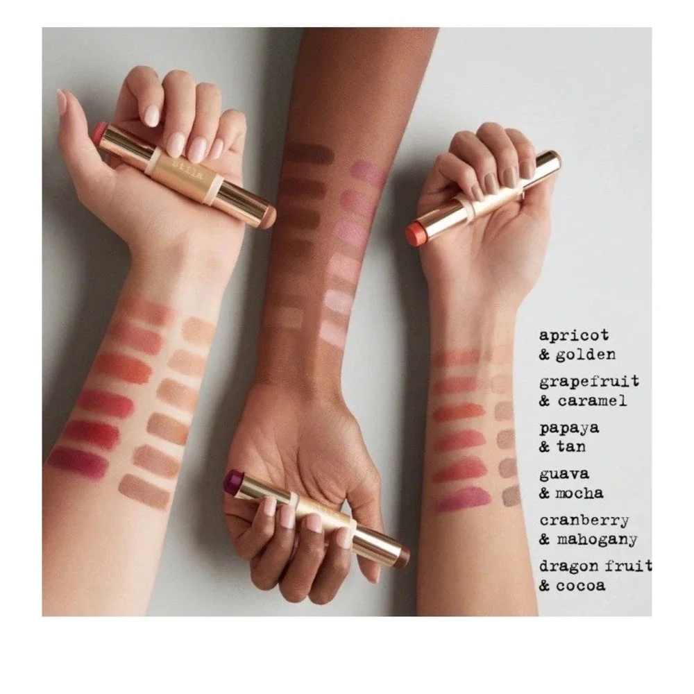 Blush and Bronze Hydro Blur Cheek Duo Papaya and Tan by Stila New In Box 0.33oz